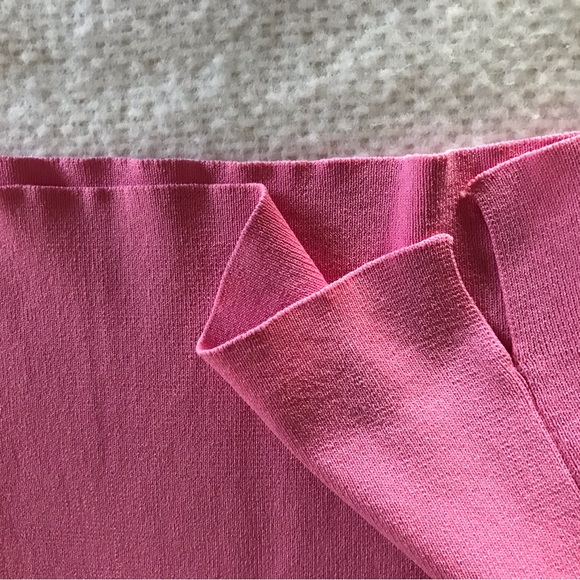 J.A.C. 2 Piece Sweater Set, pink, button cardigan, square neck sleeveless shell - Picture 9 of 13